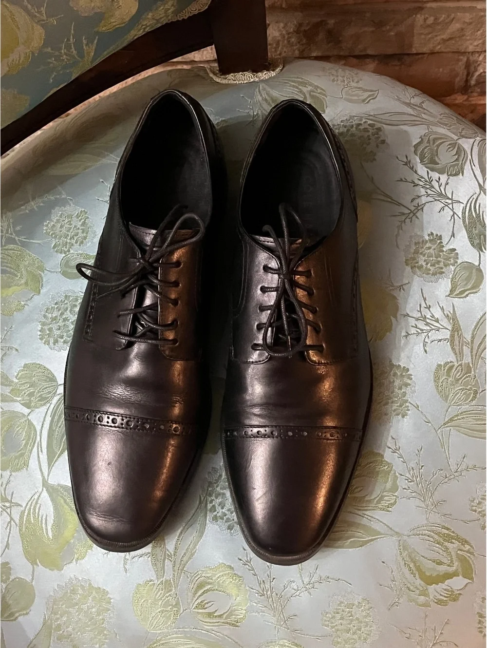 Cole Haan Men's Black Leather Oxford Dress Shoes